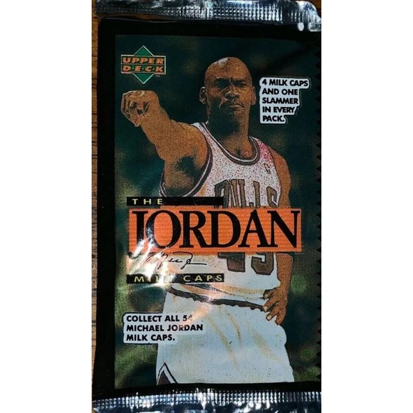 Michael Jordan Upper Deck Milk Caps Pogs 1995 Unopened Chicago Bulls - Picture 1 of 2